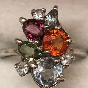 NWOT Sterling Silver Exotic Gemstone Ring
